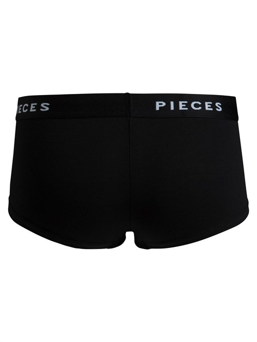 Pieces Sorte boxershorts til damer med logo